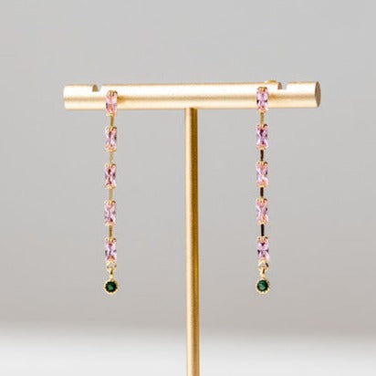 Fiona Gemstone Bar Earrings