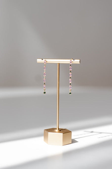 Fiona Gemstone Bar Earrings