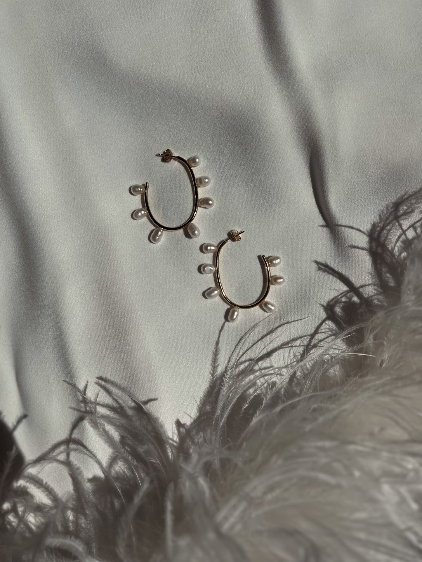 Etta Pearl Hoop Earrings