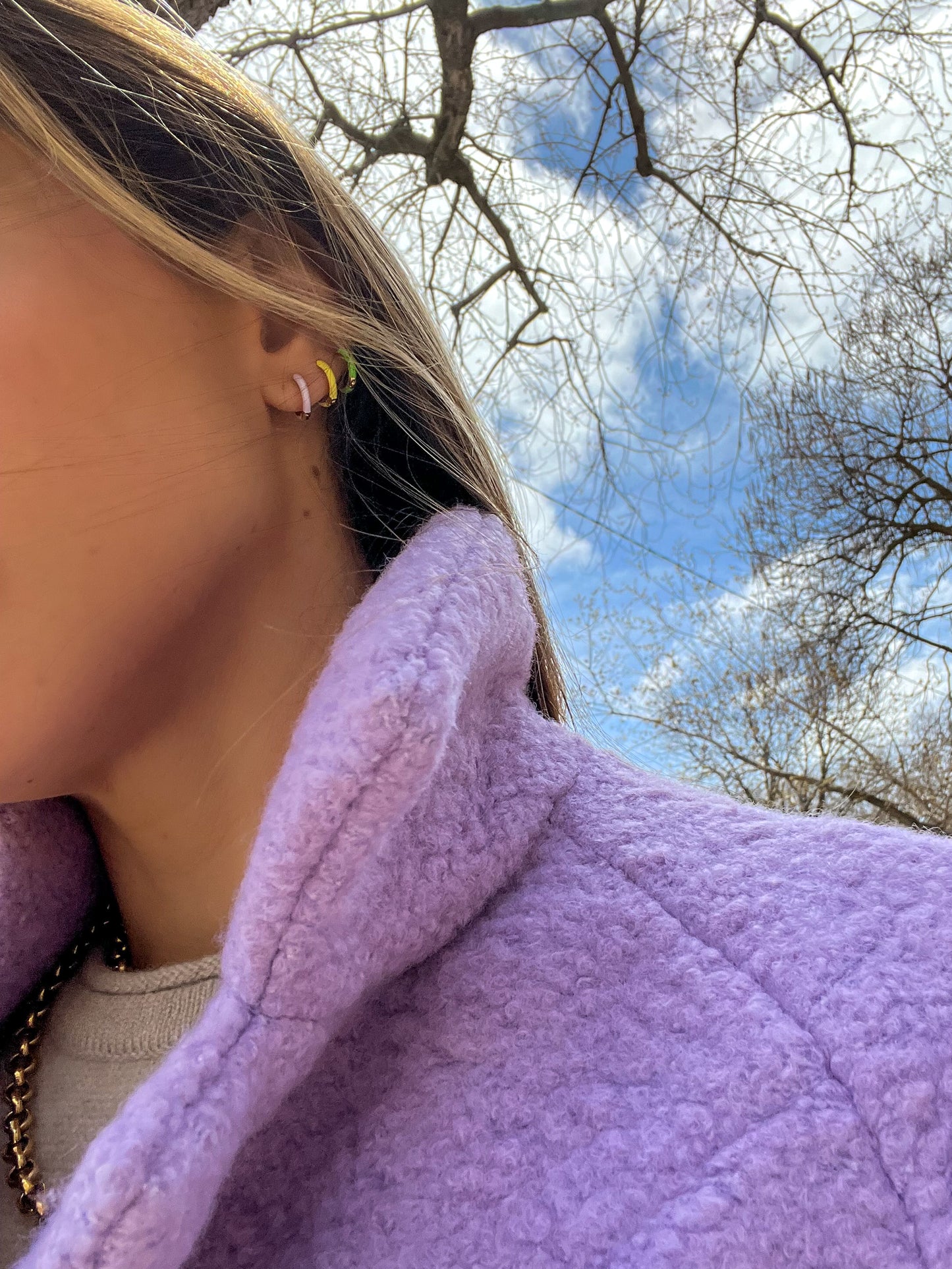 green enamel huggies. green hoop earrings. colorful hoops. colorful hoop earrings. enamel hoops. green huggies. colorful earring trends. green enamel jewelry. color earrings. fashion jewelry. affordable jewelry. enamel earrings. earring inspo. enamel hoops. fun earrings. earring inspo. green jewelry. huggie earrings. enamel green earrings. enamel earring jewelry. green enamel hoop earrings. fashion earring style. everyday earrings. earring style. earring trends.