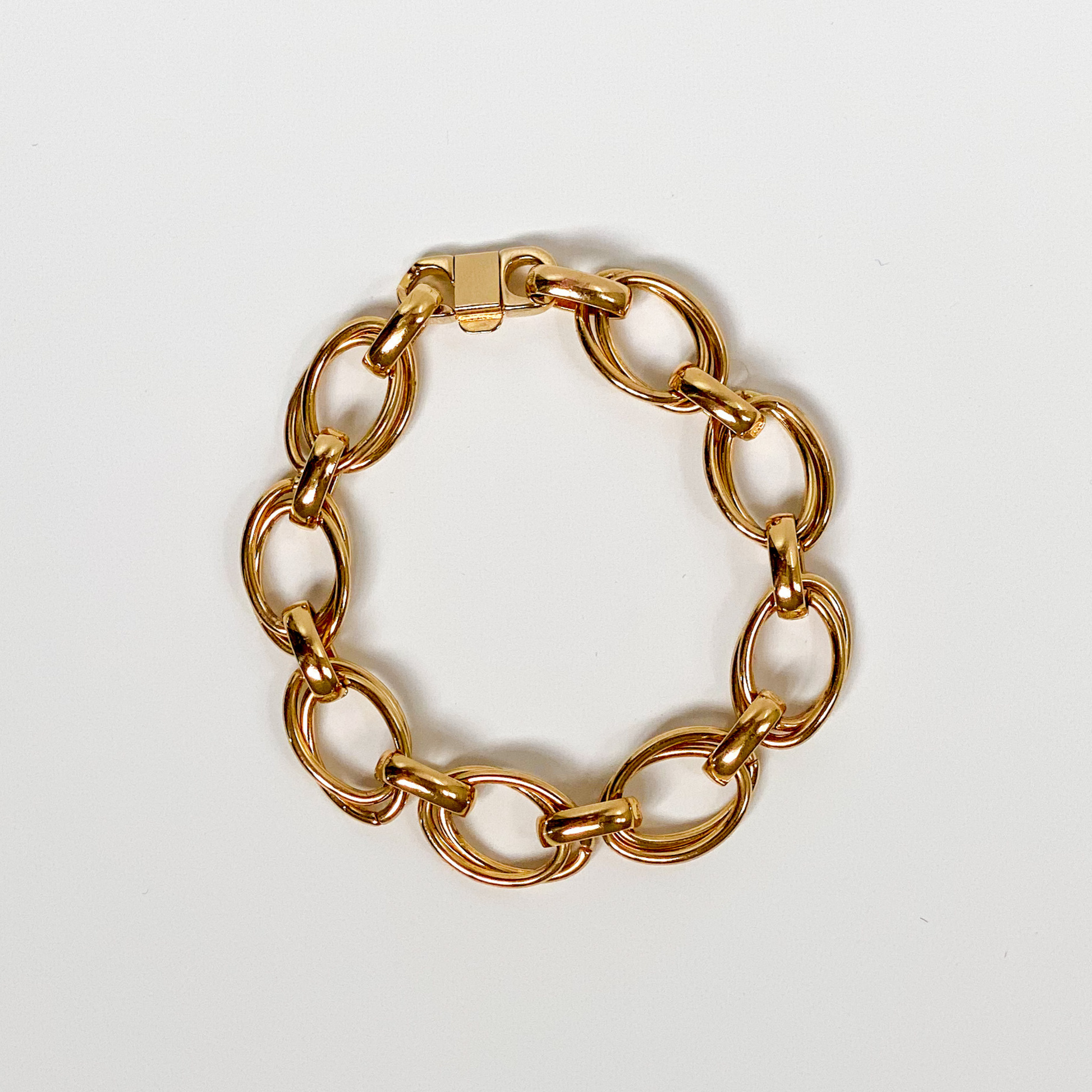 unique 14k gold chain bracelet