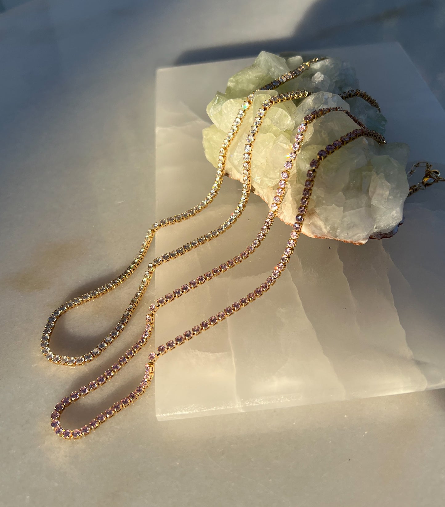 white and pink necklace necklaces